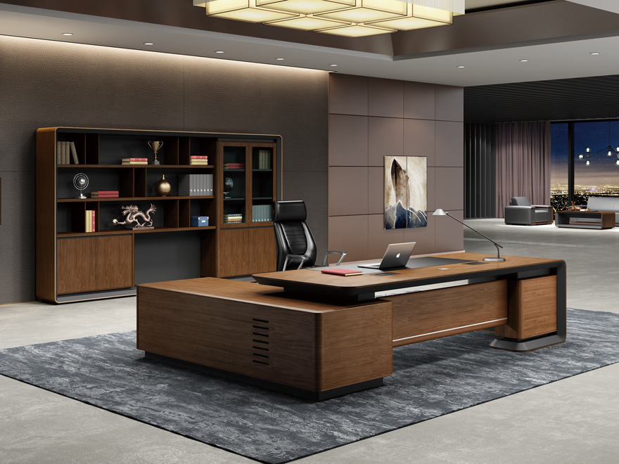 2021北京系列實木貼皮班臺