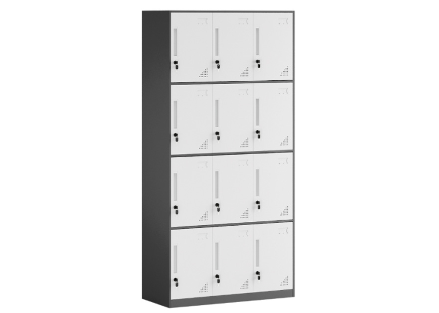 【套色】通體十二門更衣柜